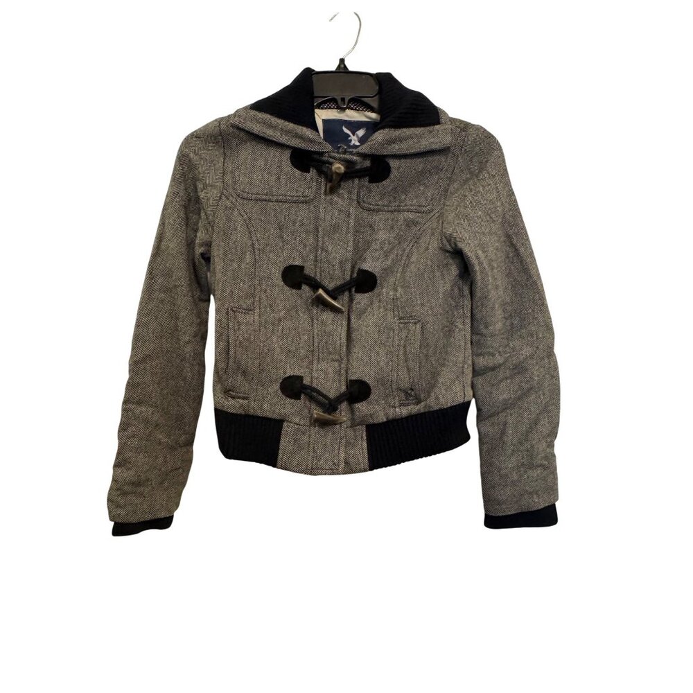 American Eagle Outfitters Womens jacket S Wool Blend Herringbone